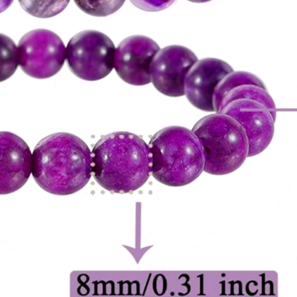 🔮South African Purple Sugilite Healing Beaded Bracelet🔮 - Picture 5 of 5